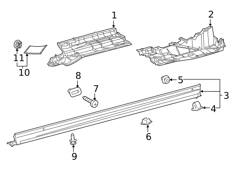 Exterior Trim - Pillars for 2024 Toyota RAV4 #0