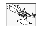 6912A730YA - Body: Cushion Assembly for Mitsubishi: Outlander, Outlander PHEV Image