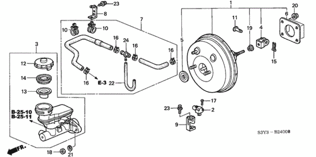 Brake Master Cylinder  - Master Power for 2000 Honda Insight #0