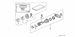 6721SH3415 - Electrical/Exhaust/Heater/Fuel: TUMBLER KIT, KEY CYLINDER for Honda Image