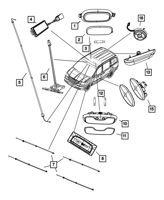 1FN27DW1AA - Electrical: Auxiliary Lamp for Mopar Image