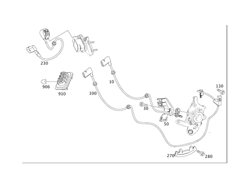 Rear Axle Wiring for 2015 Mercedes-Benz C 250 #0