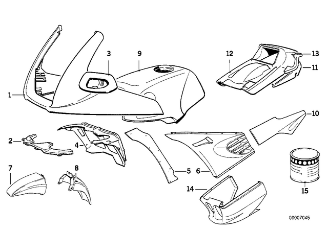 46632325821 - Body Equipment: Left Prime Coated Mirror -  for BMW-Motorrad Image