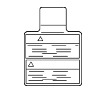 9859079915 - Body: Warning Label for Nissan Image