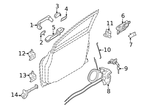 Rear Door for 2021 Nissan Versa #1