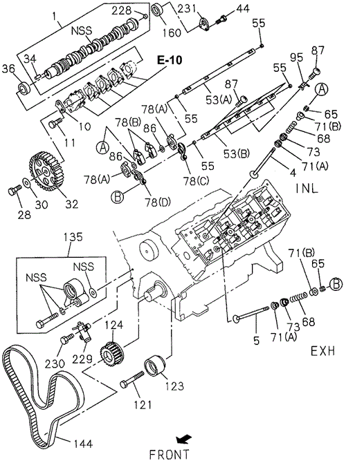 Camshaft - Valve for 1997 Acura SLX #0