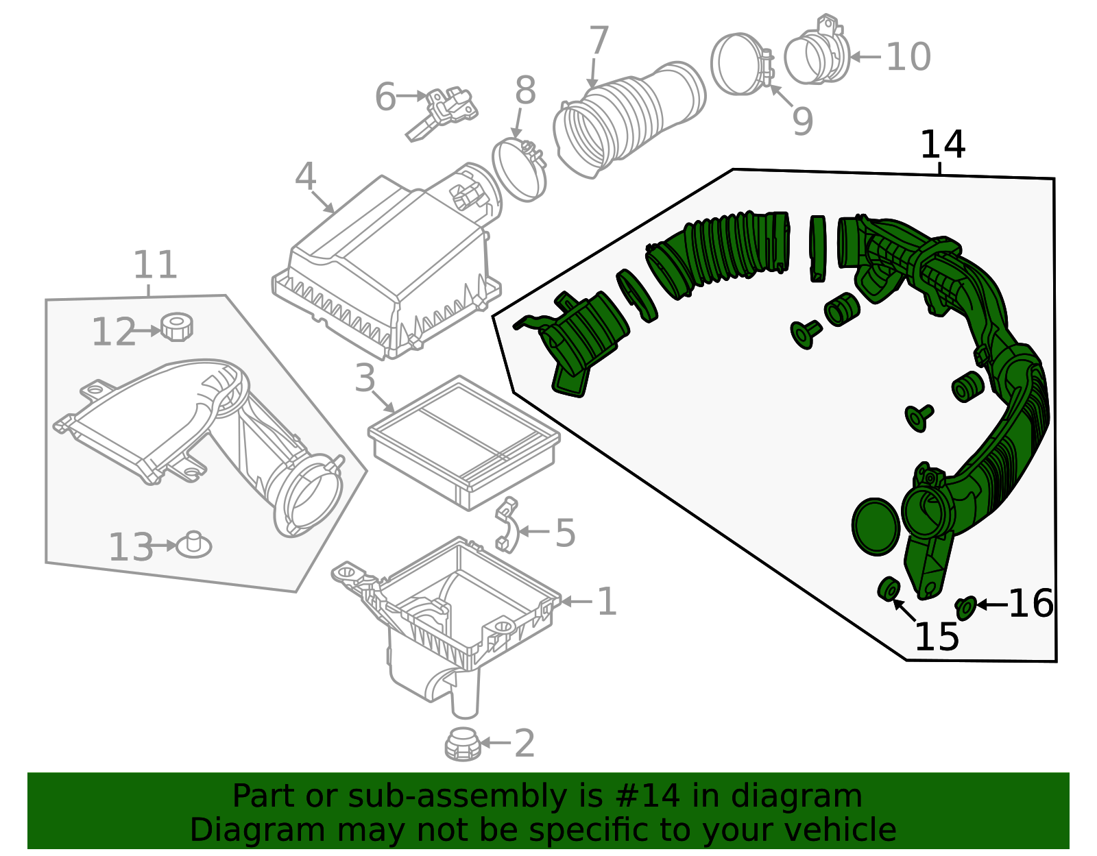 H327-13-2CYA - 2024 Mazda CX-90 - Air Inlet Pipe | Mazda Parts Factor