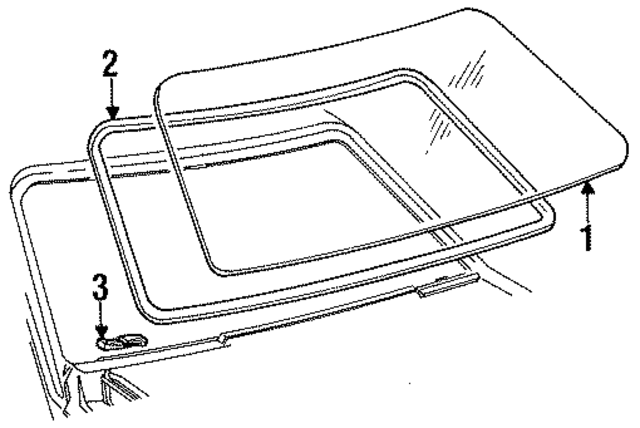 E6ZZ6103100A - Body: Windshield for Ford: Mustang Image
