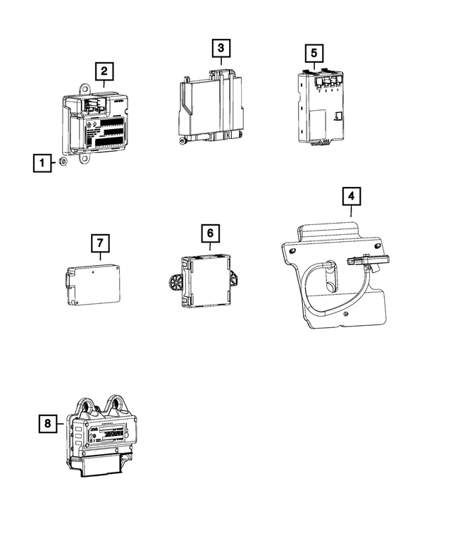 68308879AB - Electrical: Transfer Case Control Module for Mopar Image image