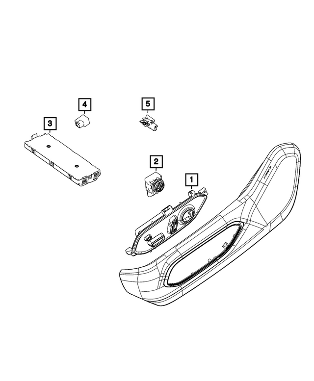 68518919AB - Electrical: Power Seat Switch for Mopar Image