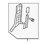 858350W000HZ - Body: Lower Center Pillar Trim for Hyundai: Santa Fe Image