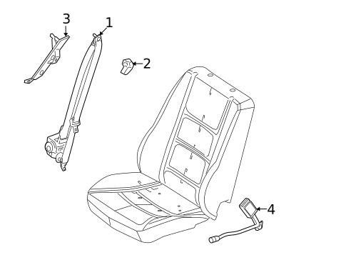 Front Seat Belts for 2006 Ford Fusion #0