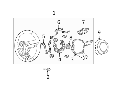 Steering Wheel & Trim for 2010 Chevrolet Camaro #1