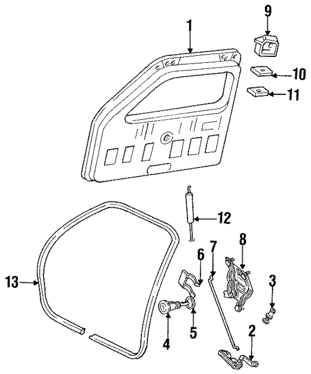 E6DZ74406A10A - Body: Support Cylinder for Ford Image