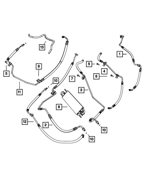 Power Steering Hoses for 2014 Chrysler 300 #1