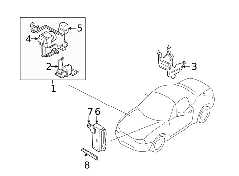 ABS Components for 2001 Mazda Miata #0