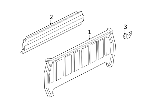 Back Panel for 1999 Ford Ranger #0