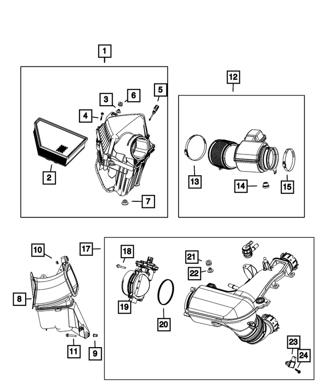68596331AA - : Air Filter for Mopar Image