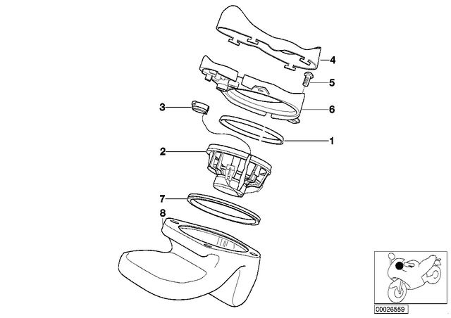 65132305892 - : Loudspeaker Box, Right for BMW-Motorrad Image