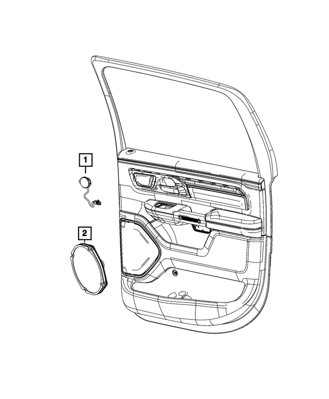 68601454AA - Electrical: Speaker for Ram: 1500 Image