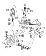 6503029 - Front Suspension &amp; Drive: Hex Nut, Upper for Dodge: Ram 1500, Ram 2500, Ram 3500 | Ram: 1500, 1500 Classic, 2500, 3500 Image
