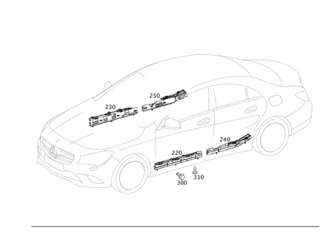 Cable Cover and Cable Ducts for 2014 Mercedes-Benz CLA250 #0