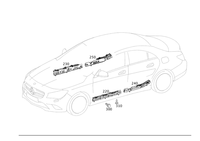 2468210189 - Electrical System: Cable Duct for Mercedes-Benz Image image