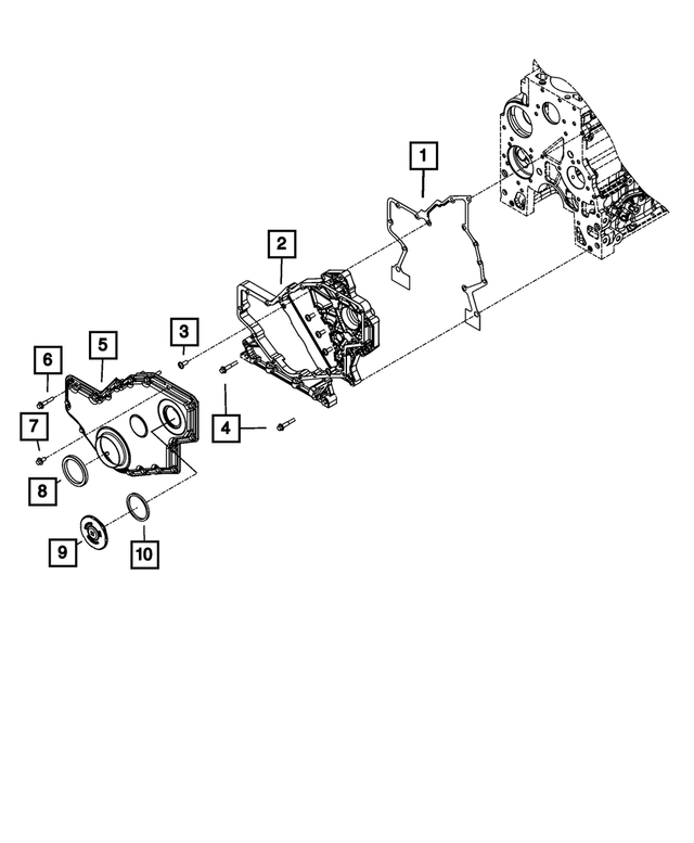 5011789AA - 6.7L Turbo Diesel; Engine: Hex Flange Head Screw, Mounting for Mopar Image