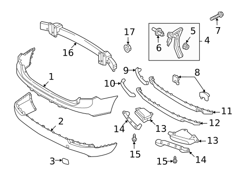 Bumper & Components - Rear for 2019 Volvo XC90 #0