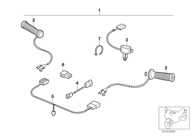 61312315439 - : Additional Switch         for BMW-Motorrad Image