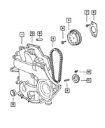 5019333AF - Engine 3.8L Six Cylinder: Engine Timing Cover Package for Mopar Image