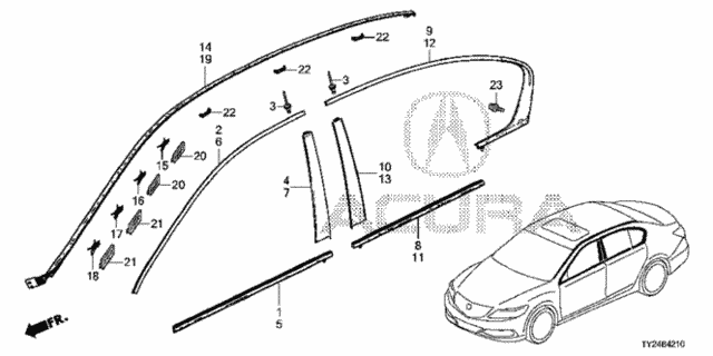 Molding for 2015 Acura RLX #0