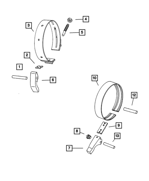 Bands, Reverse and Kickdown for 2001 Dodge Neon #0