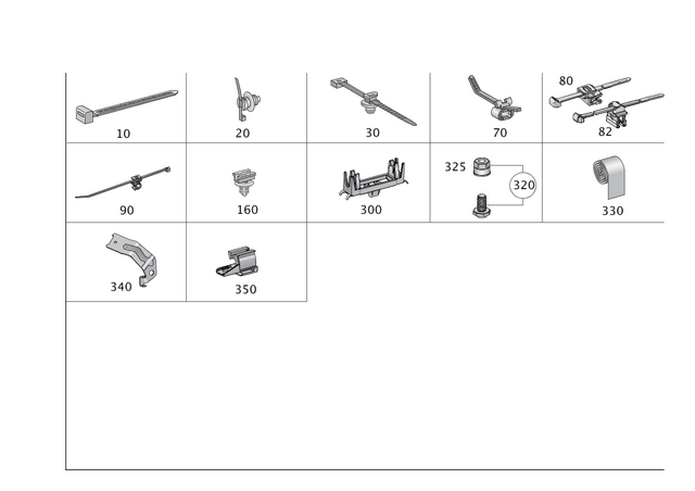9959006 - Electrical Equipment and Instruments: Cable Tie for Mercedes-Benz Image