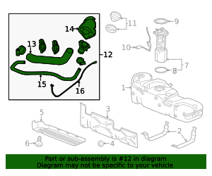 2011-2019 GM Fuel Tank Filler Pipe 22788094 GM | GMPartsDirect.com