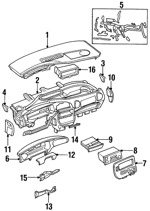 4678667 - Steering: Steering Column Cover Bracket for Mopar Image