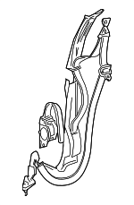 TQ56ZJ3AC - : Lap &amp; Shoulder Belt for Chrysler: Town &amp; Country | Dodge: Caravan, Grand Caravan Image