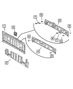 55276534AA - Body Sheet Metal Except Doors: Cab Back Panel for Mopar Image