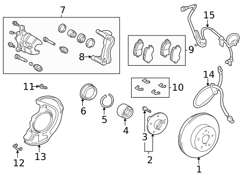 Anti-Lock Brakes for 2001 Toyota Highlander #2