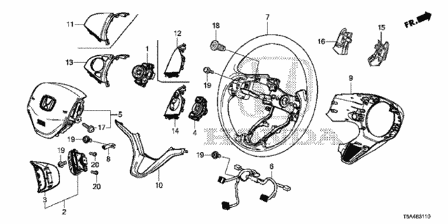 Steering Wheel for 2016 Honda Fit #0