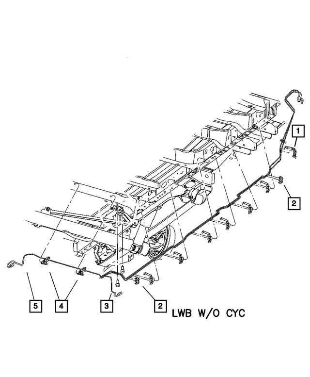 « 4721913AB – Service Brakes : Frein Tube, Côté Gauche pour Mopar Image »