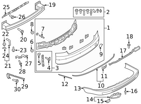 Bumper & Components - Rear for 2015 Audi A8 Quattro #0
