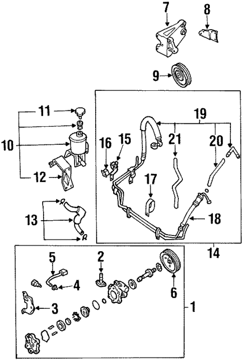 Pump & Hoses for 2000 Nissan Xterra #0