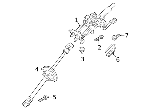 Steering Column Assembly for 2018 Porsche Panamera #0