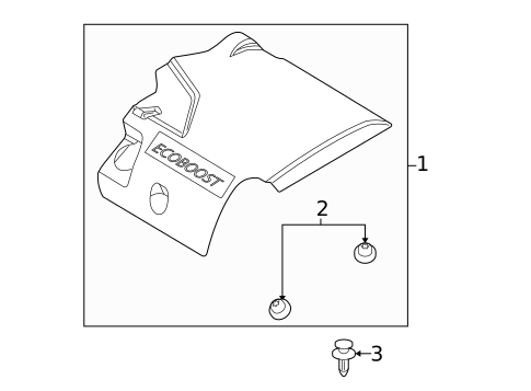 Engine Appearance Cover for 2019 Ford Explorer #0