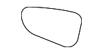 992857521E - Body: Mirror Glass for Porsche Image