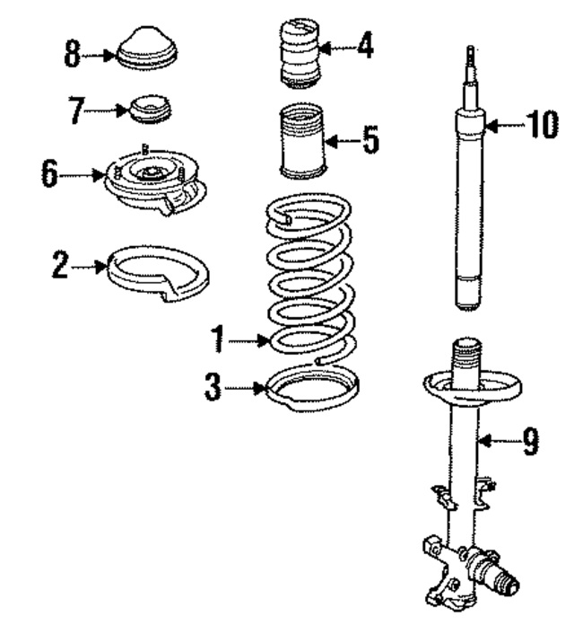 31321134565 - Suspension: Suspension Strut Cartridge for BMW Image