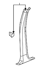 15186092 - Body: Center Pillar Trim for Buick: Rainier Image