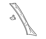 15158042 - Body: Windshield Pillar Trim for Buick: Rainier | Chevrolet: Trailblazer, Trailblazer EXT | GMC: Envoy, Envoy XL | Oldsmobile: Bravada Image