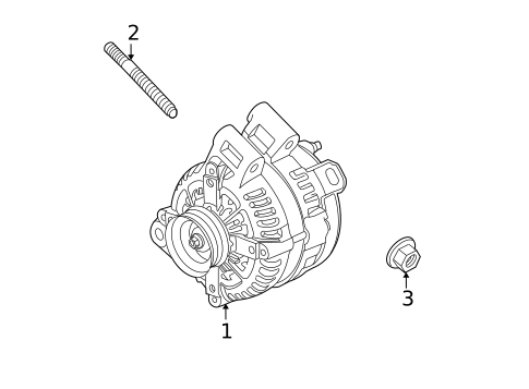 Alternator for 2017 Buick Enclave #0